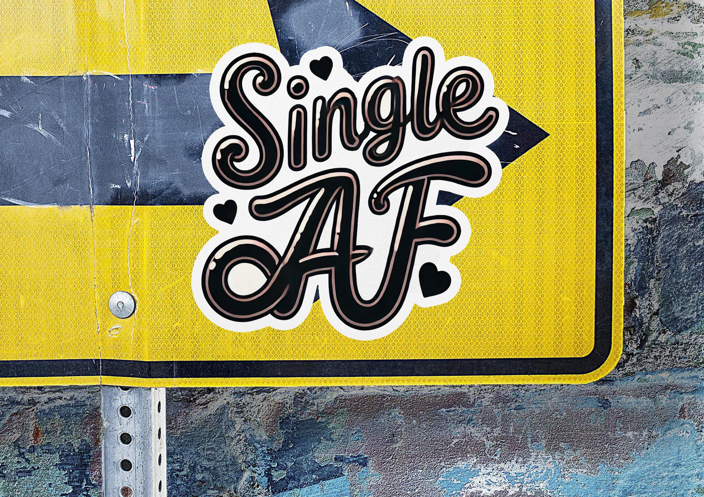 a street sign that says single af on it