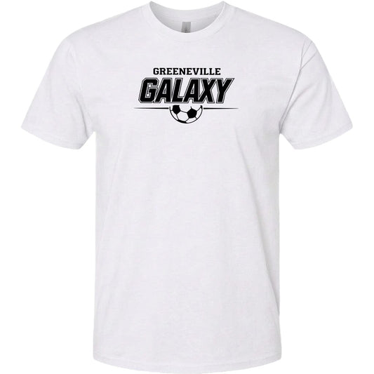 ADULT Greeneville Galaxy Line Chest Logo T Shirt | Hoodie | Long Sleeve | Sweatshirt | Crew Neck | Tank Top Fiesta Doodle T Shirt XS White waterproof vinyl sticker. dishwasher safe outdoor sticker.