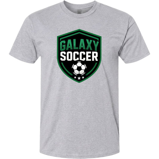 Adult Greeneville Galaxy Soccer Crest Chest Logo T Shirt | Hoodie | Long Sleeve | Sweatshirt | Crew Neck | Tank Top Fiesta Doodle T Shirt XS Sport Gray waterproof vinyl sticker. dishwasher safe outdoor sticker.