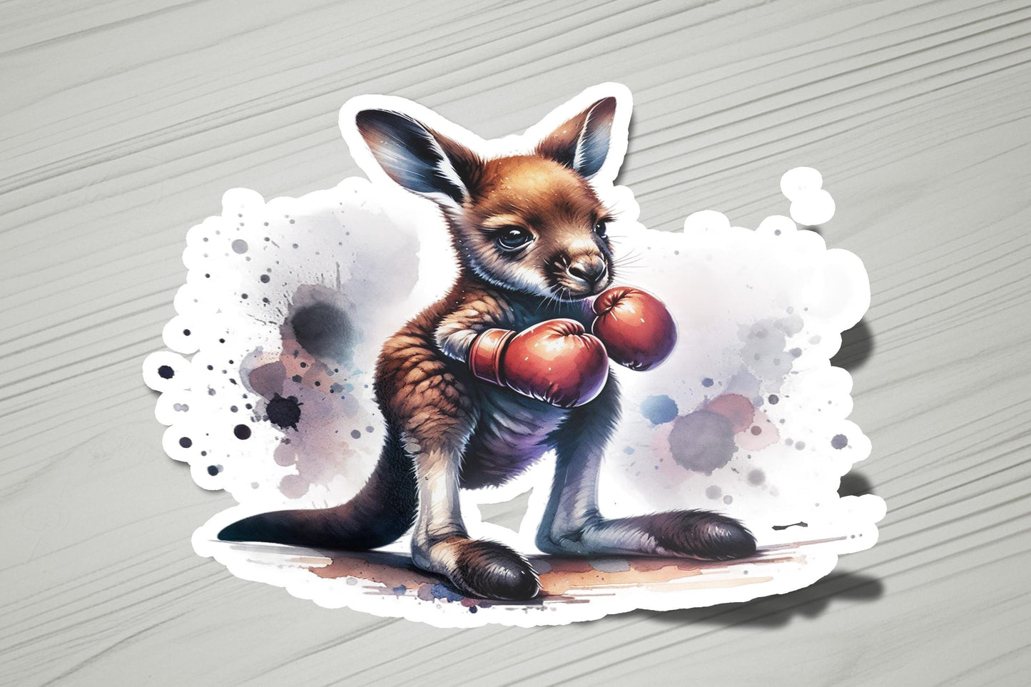 a picture of a kangaroo with a boxing glove