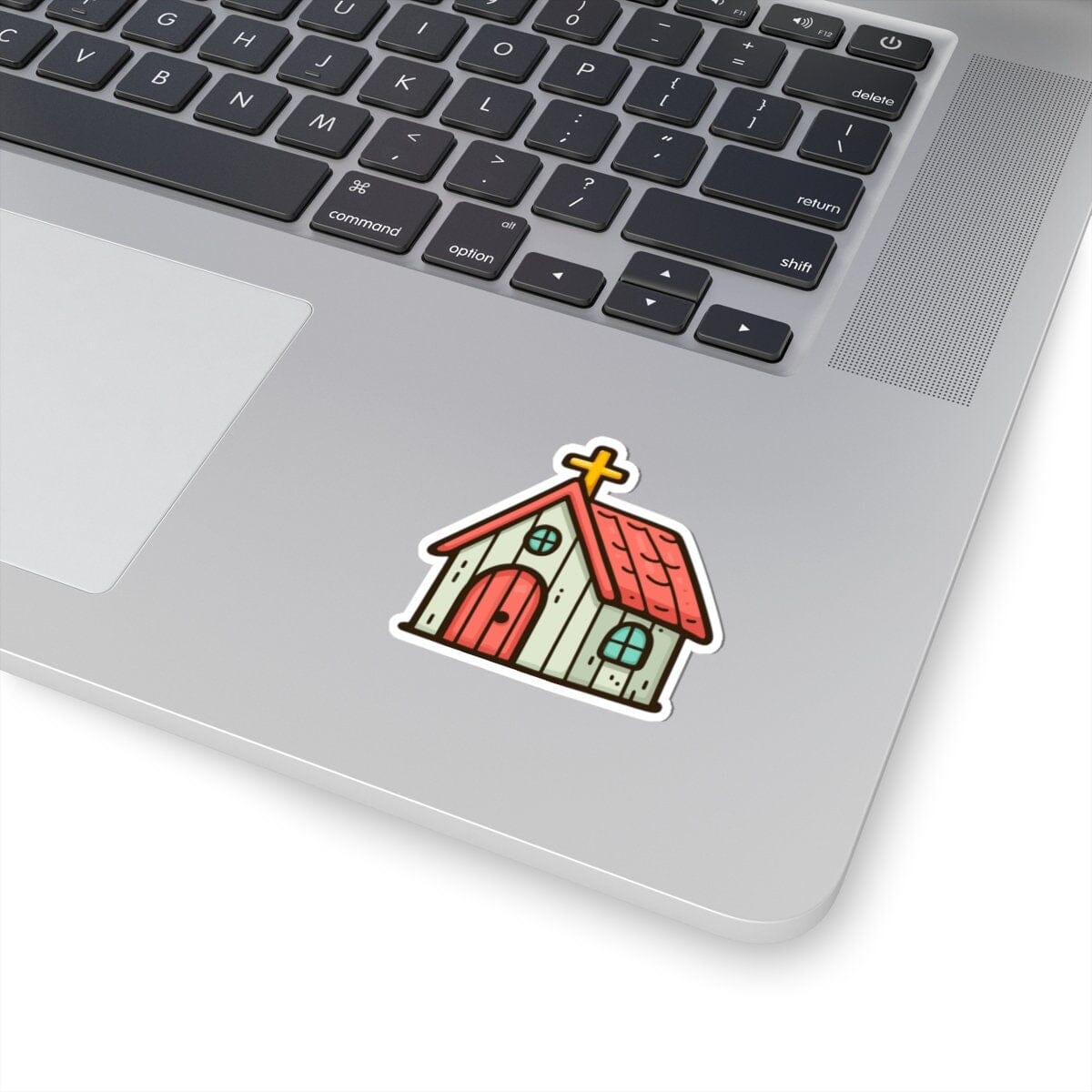 Church Vinyl Sticker | Dishwasher Safe & Durable | Custom Sizes | Fast Shipping | Made in USA Fiesta Doodle waterproof vinyl sticker. dishwasher safe outdoor sticker.