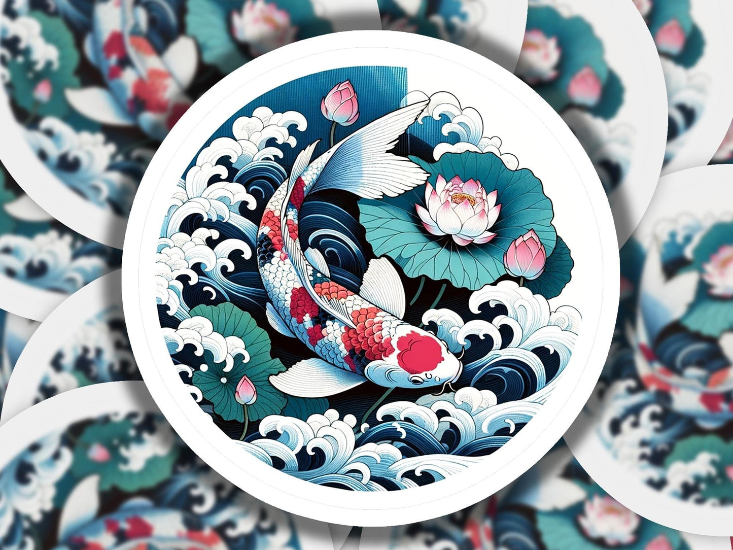 a picture of a koi fish in a bowl