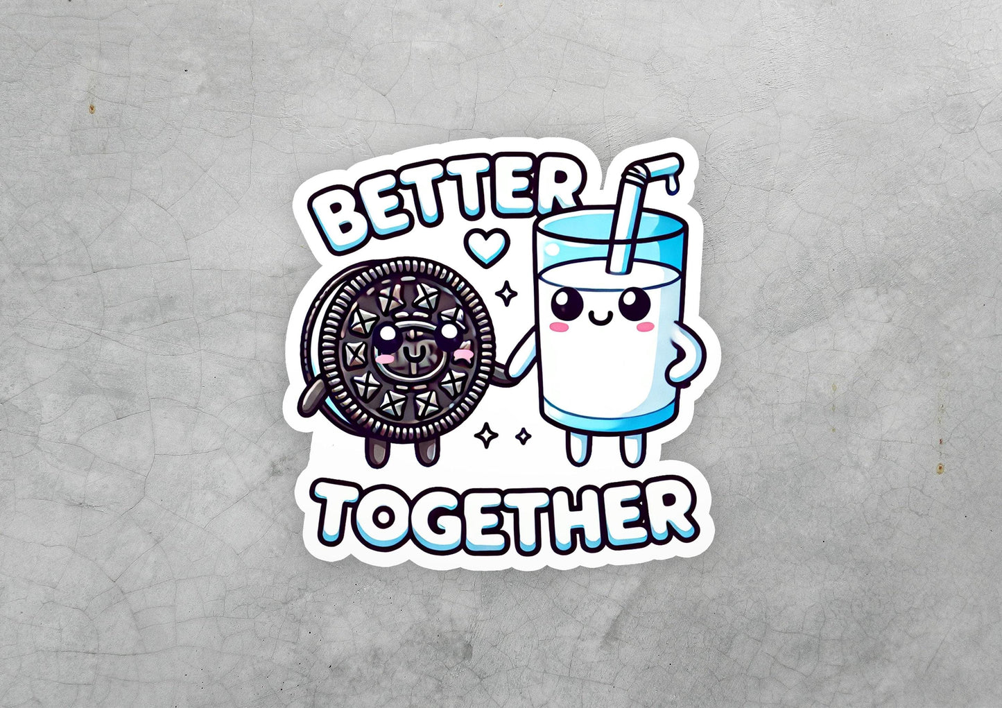 a sticker that says better together with a picture of a tortoise