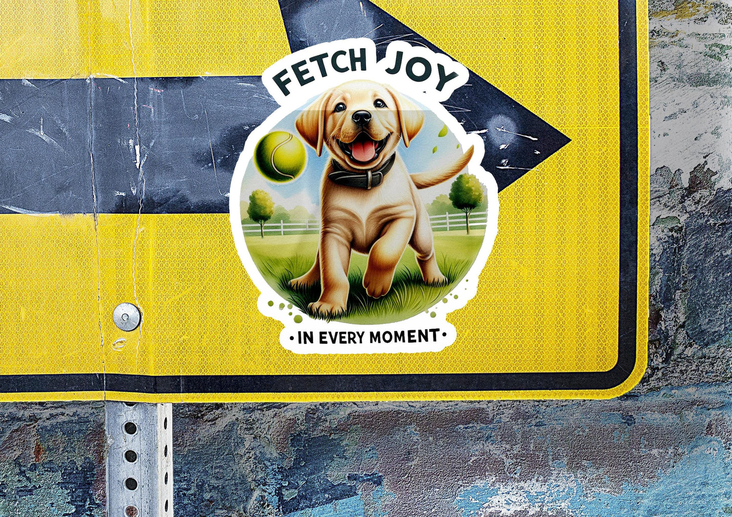 a street sign with a picture of a dog on it