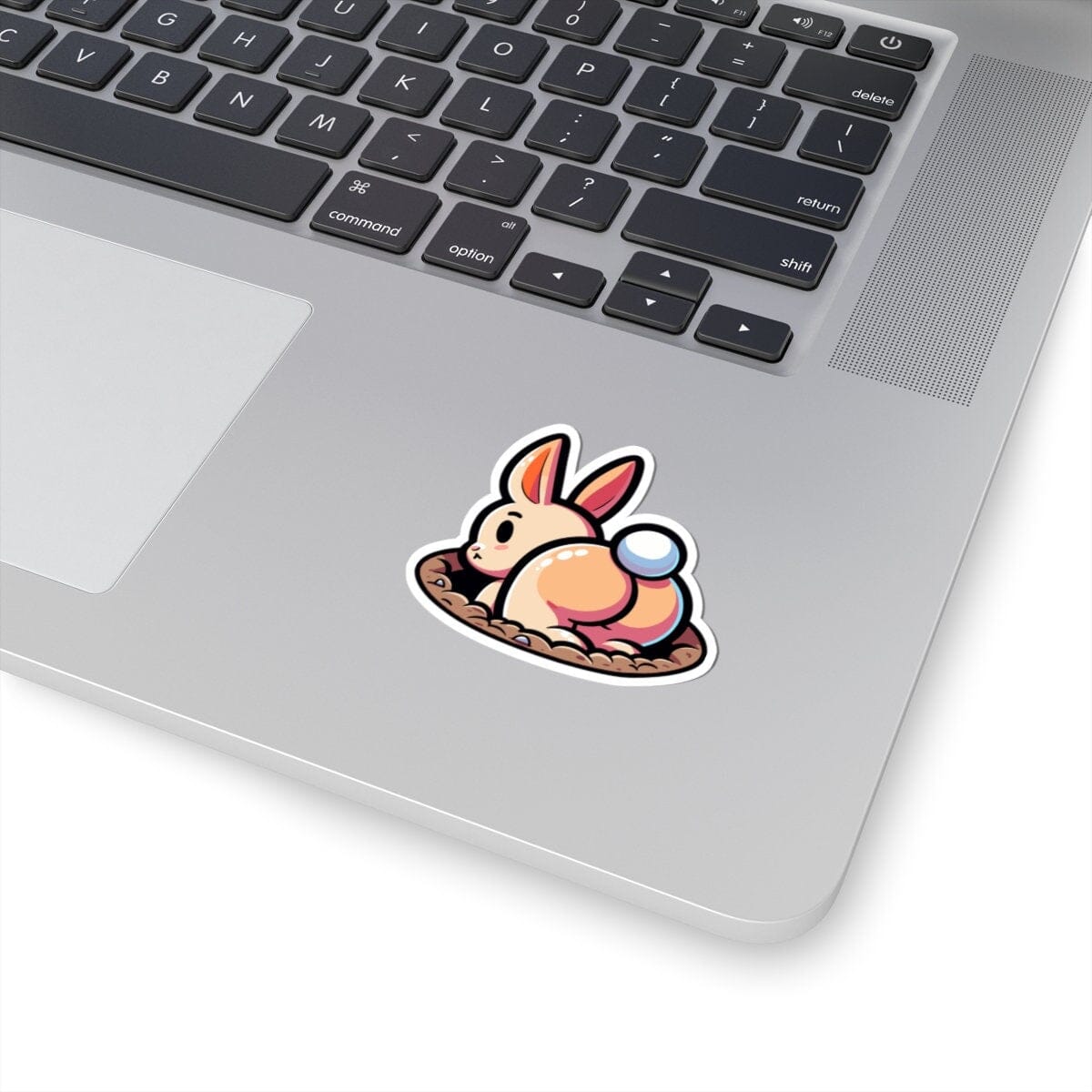 Funny Bunny Butt Vinyl Sticker | Dishwasher Safe & Durable | Custom Sizes | Fast Shipping | Made in USA Fiesta Doodle waterproof vinyl sticker. dishwasher safe outdoor sticker.