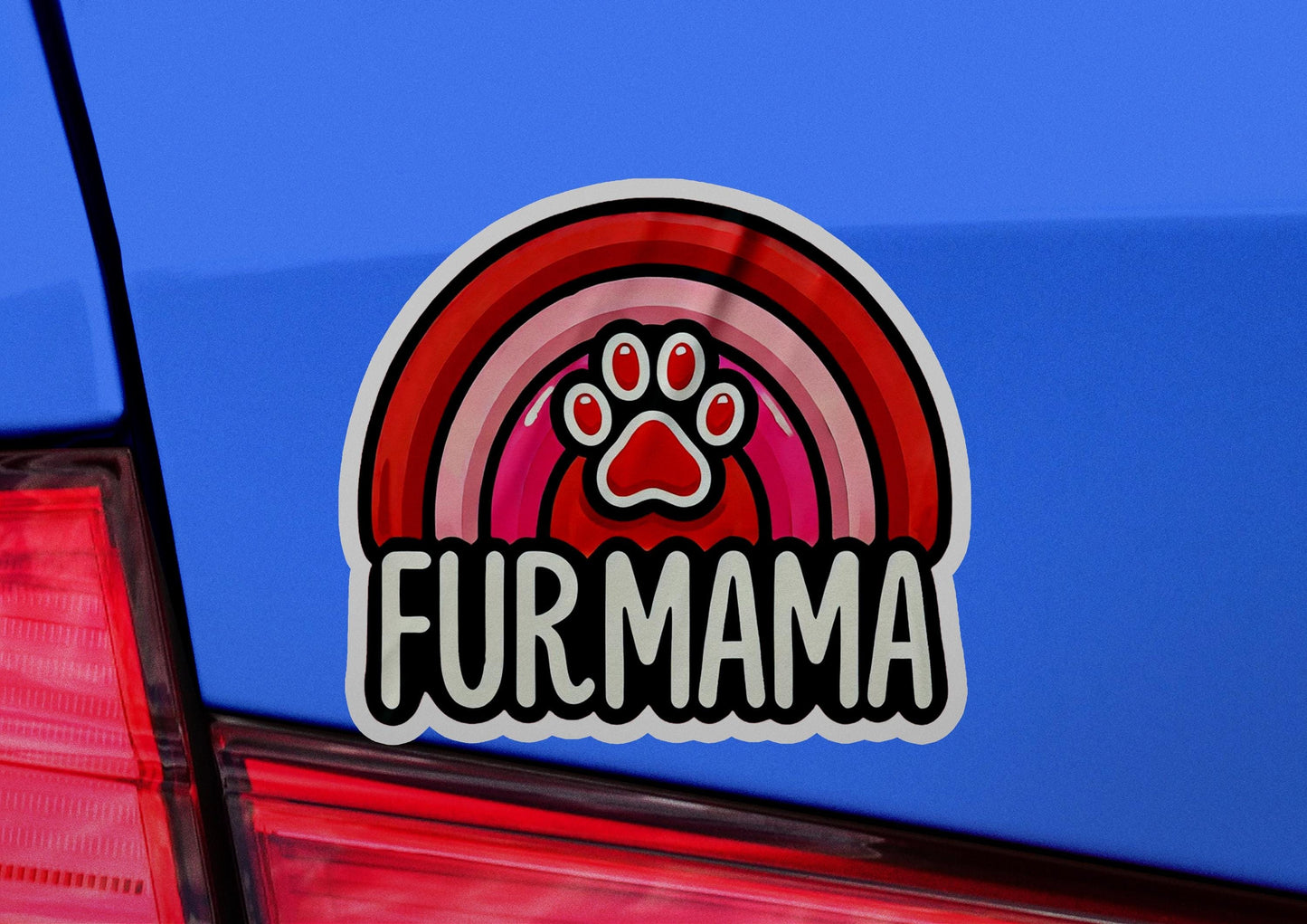 a close up of a car with a sticker on it