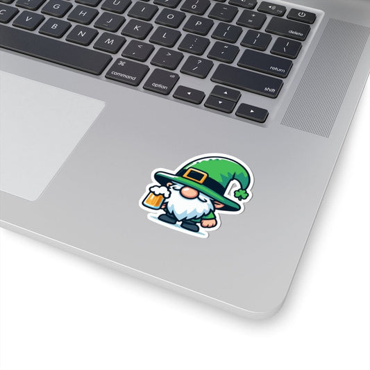Gnome Beer Vinyl Sticker | Dishwasher Safe & Durable | Custom Sizes | Fast Shipping | Made in USA Fiesta Doodle waterproof vinyl sticker. dishwasher safe outdoor sticker.