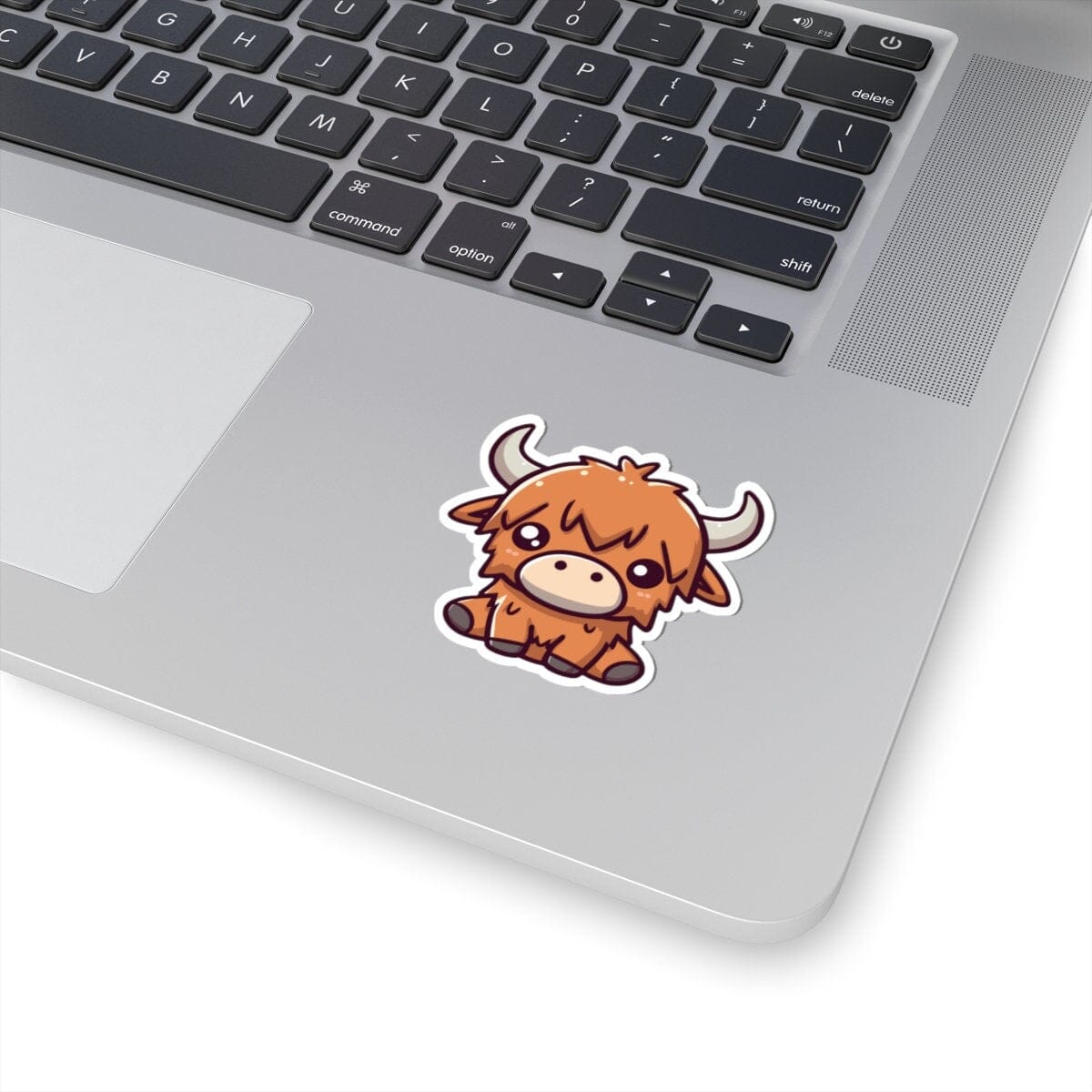 Highland Cow Cute Vinyl Sticker | Dishwasher Safe & Durable | Custom Sizes | Fast Shipping | Made in USA Fiesta Doodle waterproof vinyl sticker. dishwasher safe outdoor sticker.