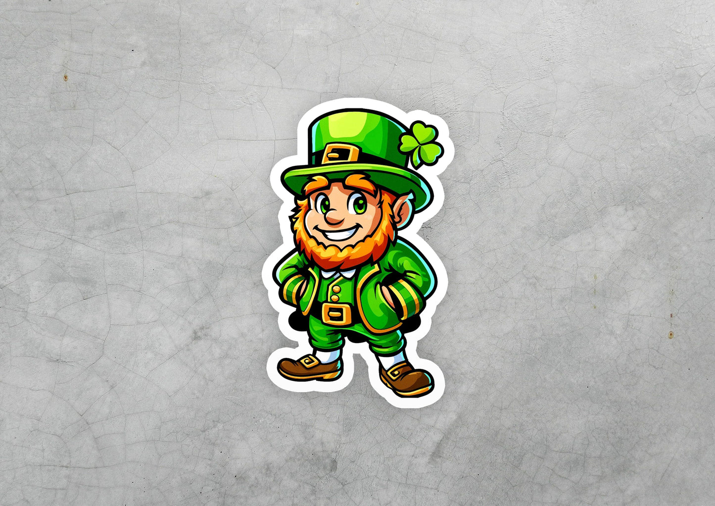 a sticker of a lepreti saint patrick's day lepreti