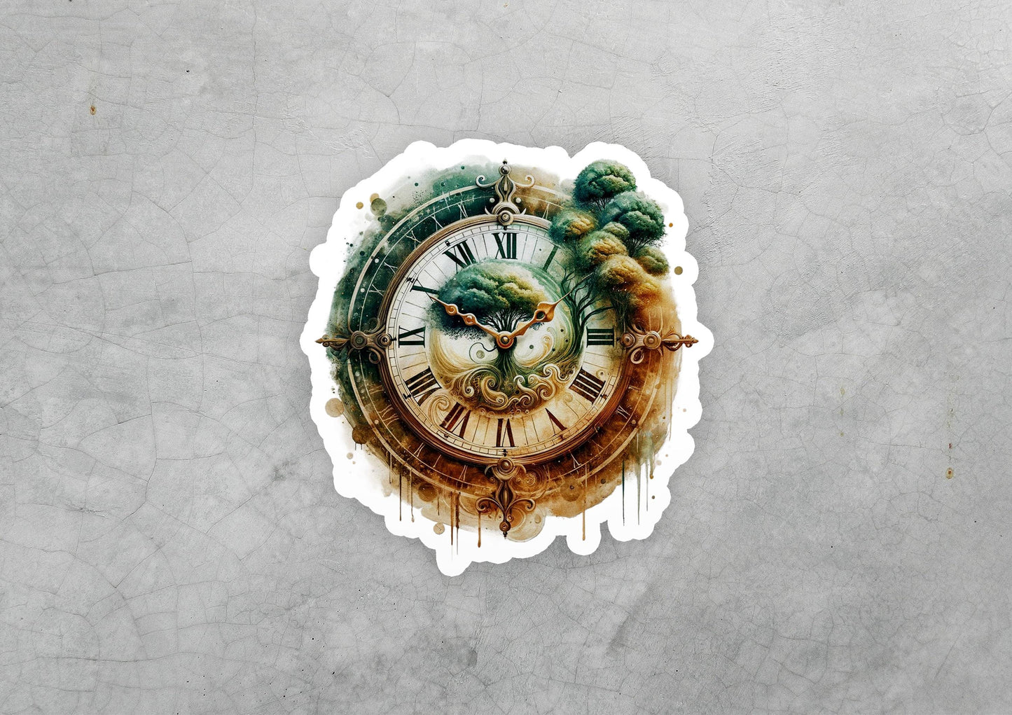 a clock that is on the side of a wall