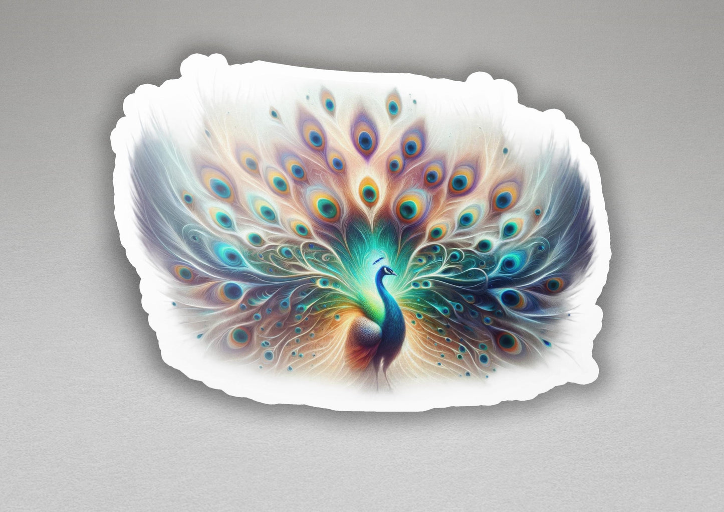 a picture of a peacock on a white background