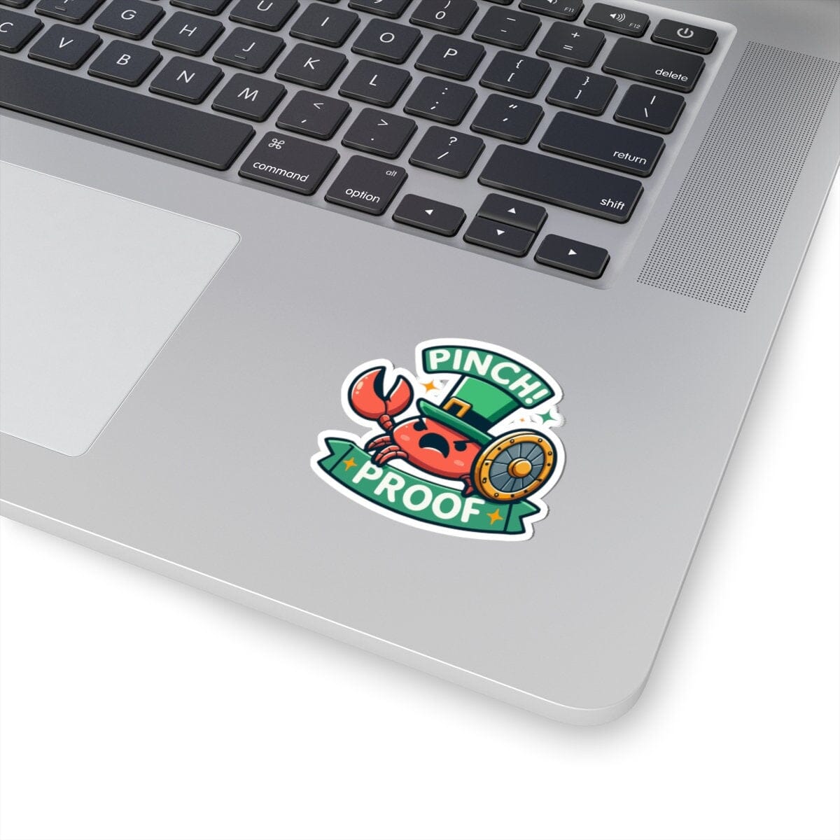 Pinch Proof Armor St. Patricks Day Vinyl Sticker | Dishwasher Safe & Durable | Custom Sizes | Fast Shipping | Made in USA Fiesta Doodle waterproof vinyl sticker. dishwasher safe outdoor sticker.