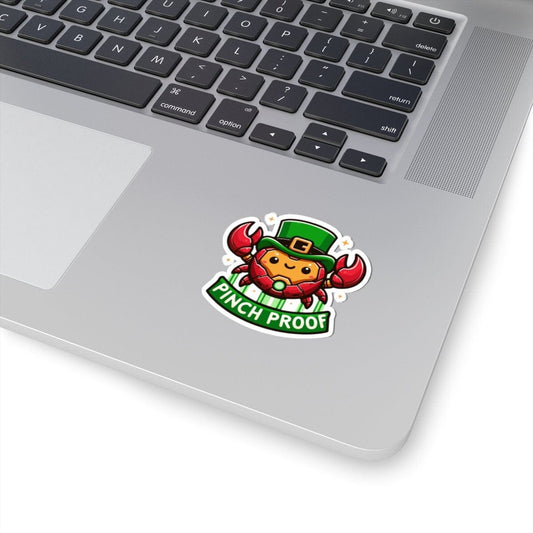 Pinch Proof Robot Armor St. Patricks Day Vinyl Sticker | Dishwasher Safe & Durable | Custom Sizes | Fast Shipping | Made in USA Fiesta Doodle waterproof vinyl sticker. dishwasher safe outdoor sticker.