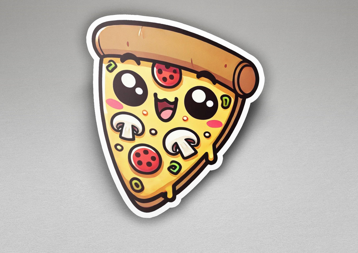 a sticker of a slice of pizza