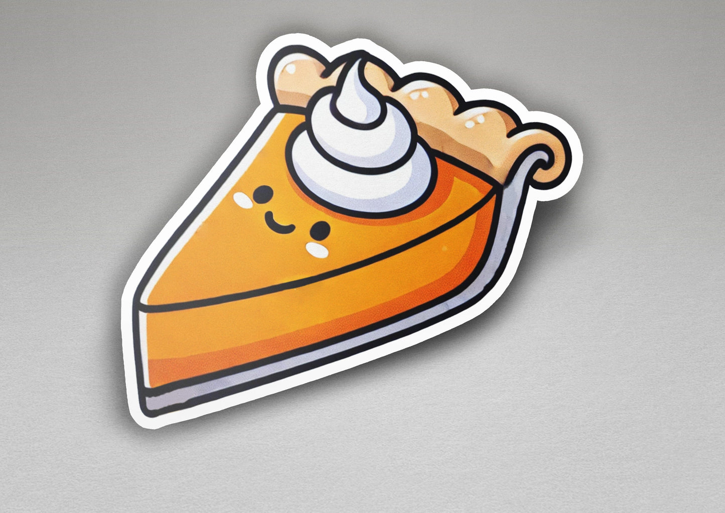 a sticker of a slice of pie