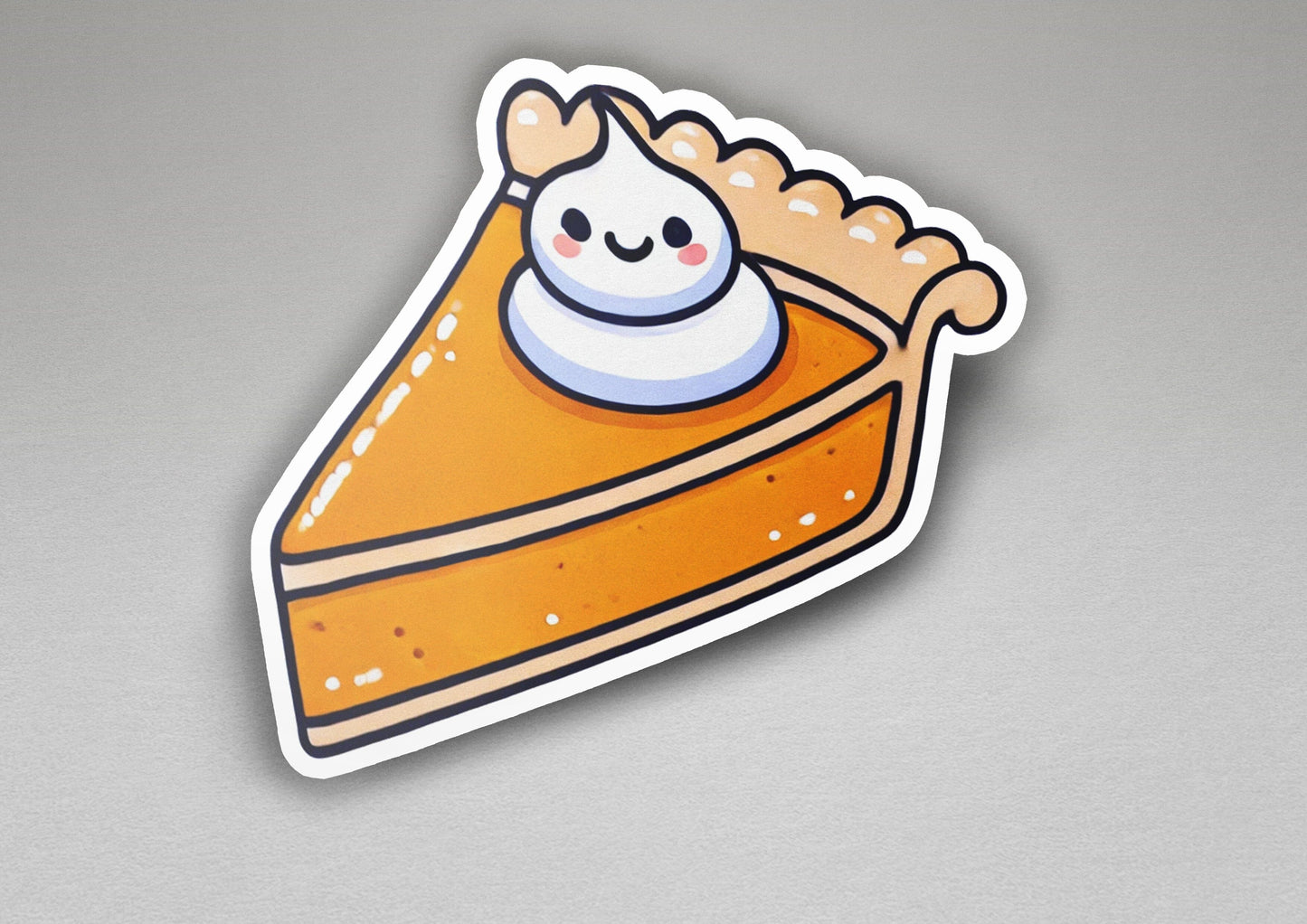 a sticker of a slice of pie