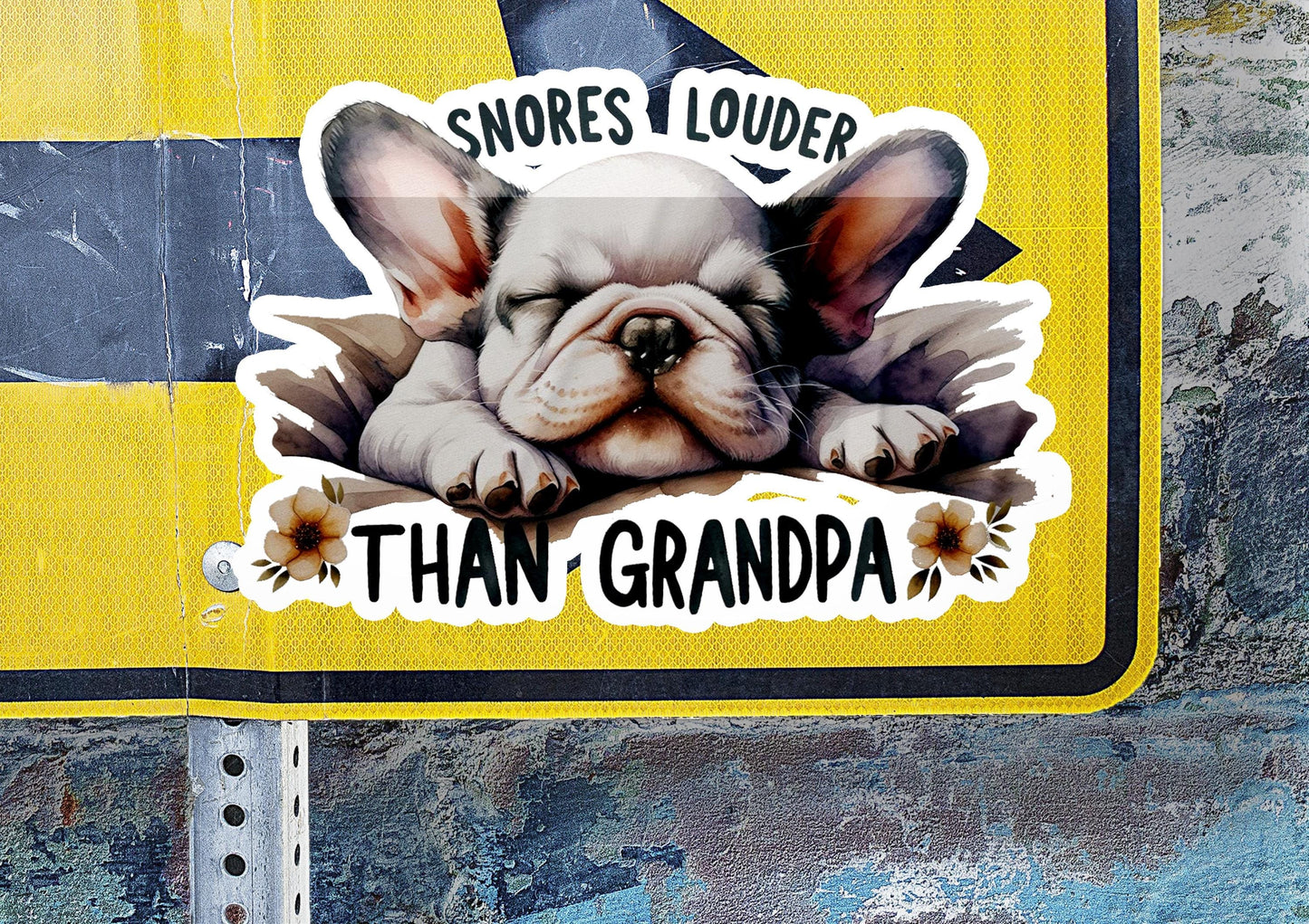a sign with a picture of a dog on it