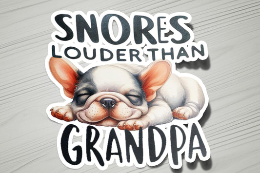 a sticker with a picture of a dog sleeping