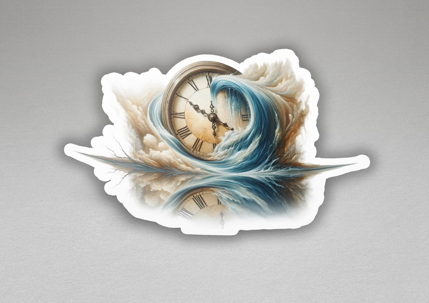 a clock that is on the side of a wall