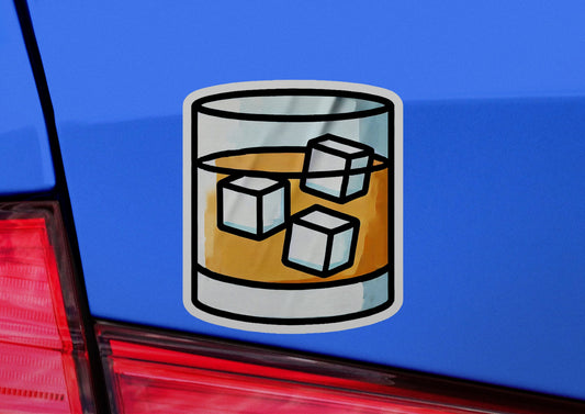 a close up of a sticker on the back of a car