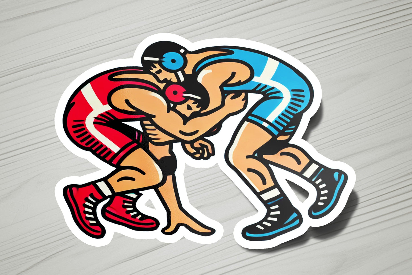 a sticker of a rugby player kicking a ball