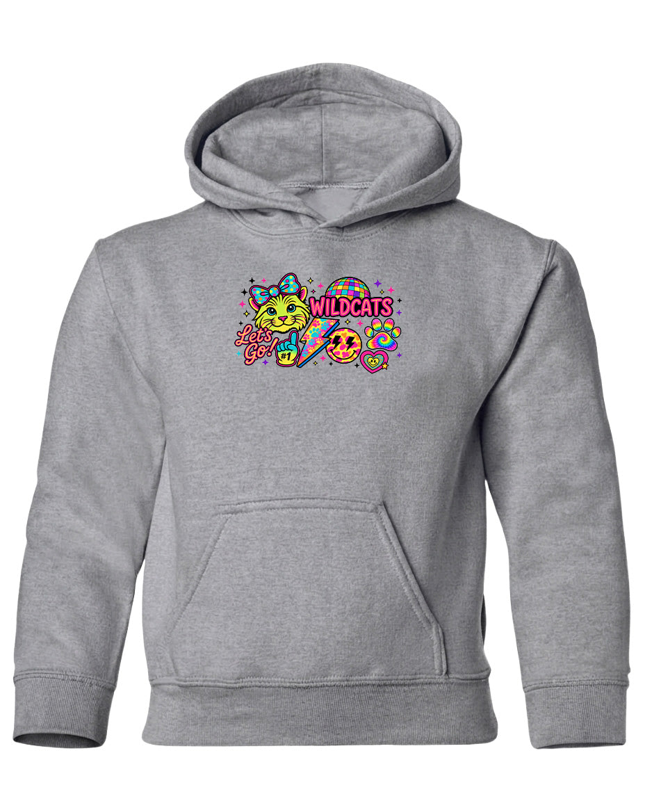 YOUTH Wildcats Rainbow Chest Logo T Shirt | Hoodie | Long Sleeve | Sweatshirt | Crew Neck | Tank Top 1