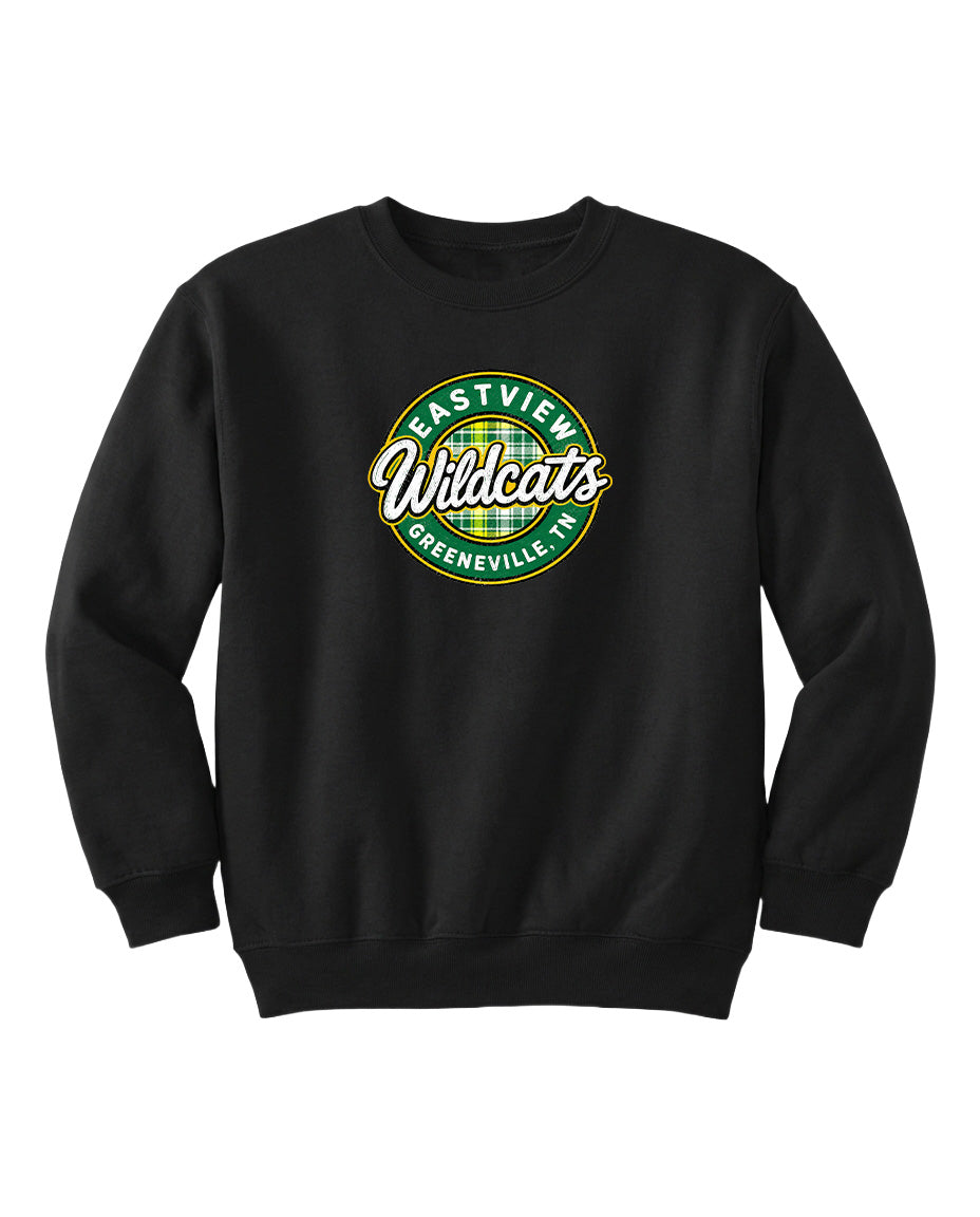 A black sweatshirt with a green and yellow logo that says "BEASTVIEW WILDCATS GREENEVILLE, TENN."