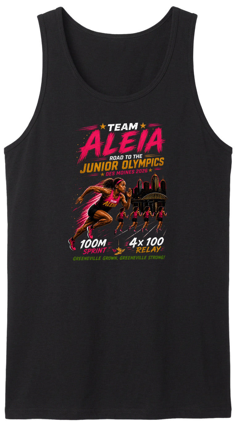 ADULT Team Aleia Full Chest Logo T Shirt | Hoodie | Long Sleeve | Sweatshirt | Crew Neck | Tank Top