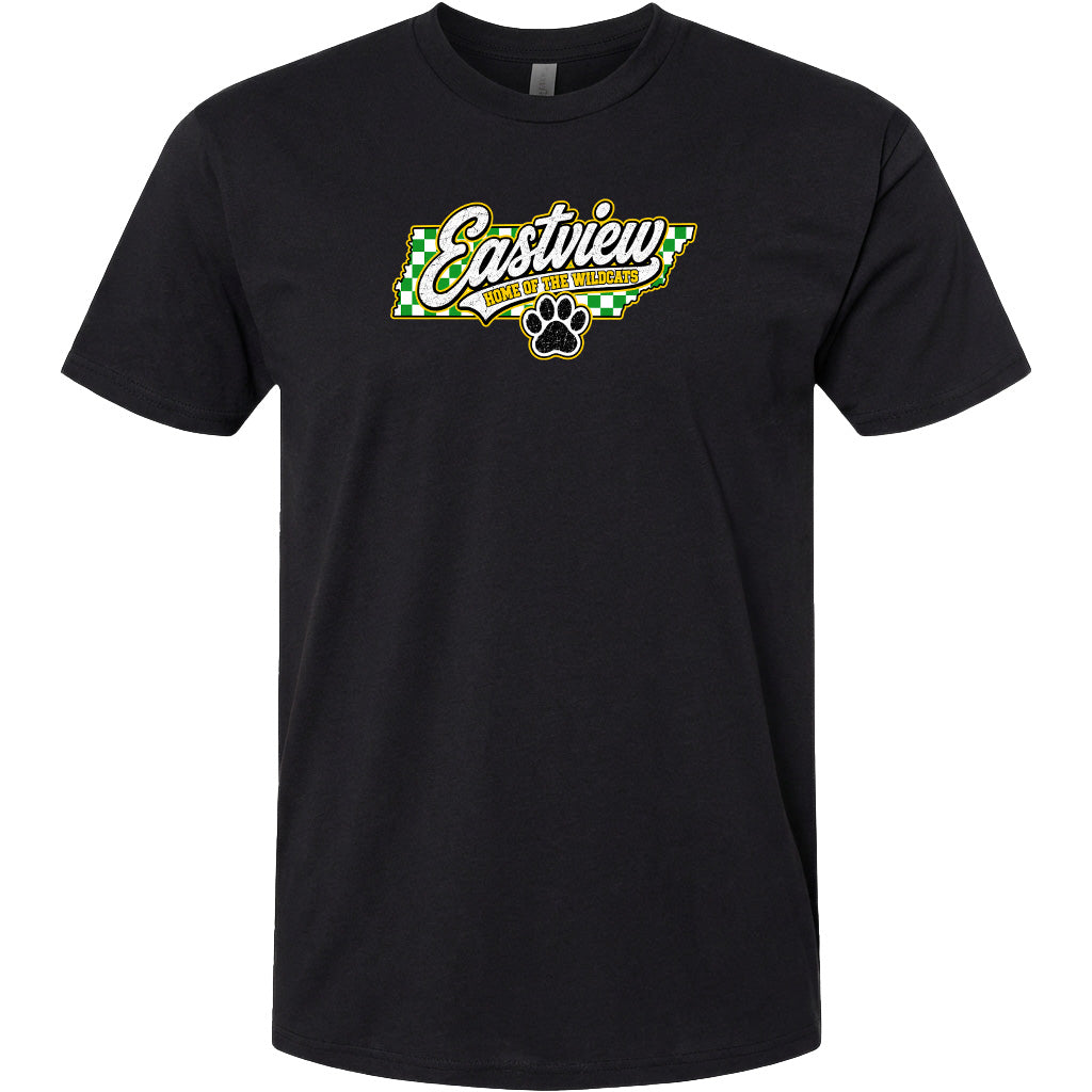 ADULT Eastview Home of the Wildcats Chest Logo T Shirt | Hoodie | Long Sleeve | Sweatshirt | Crew Neck | Tank Top 1