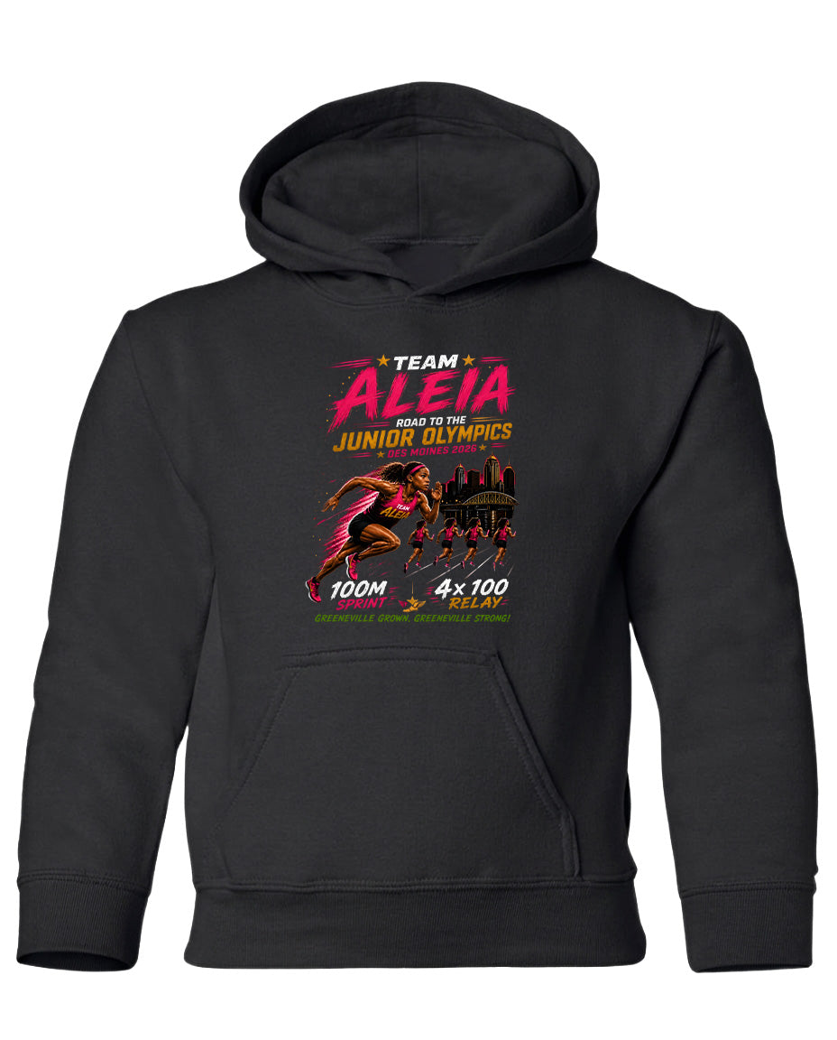 YOUTH Team Aleia Full Chest Logo T Shirt | Hoodie | Long Sleeve | Sweatshirt | Crew Neck | Tank Top