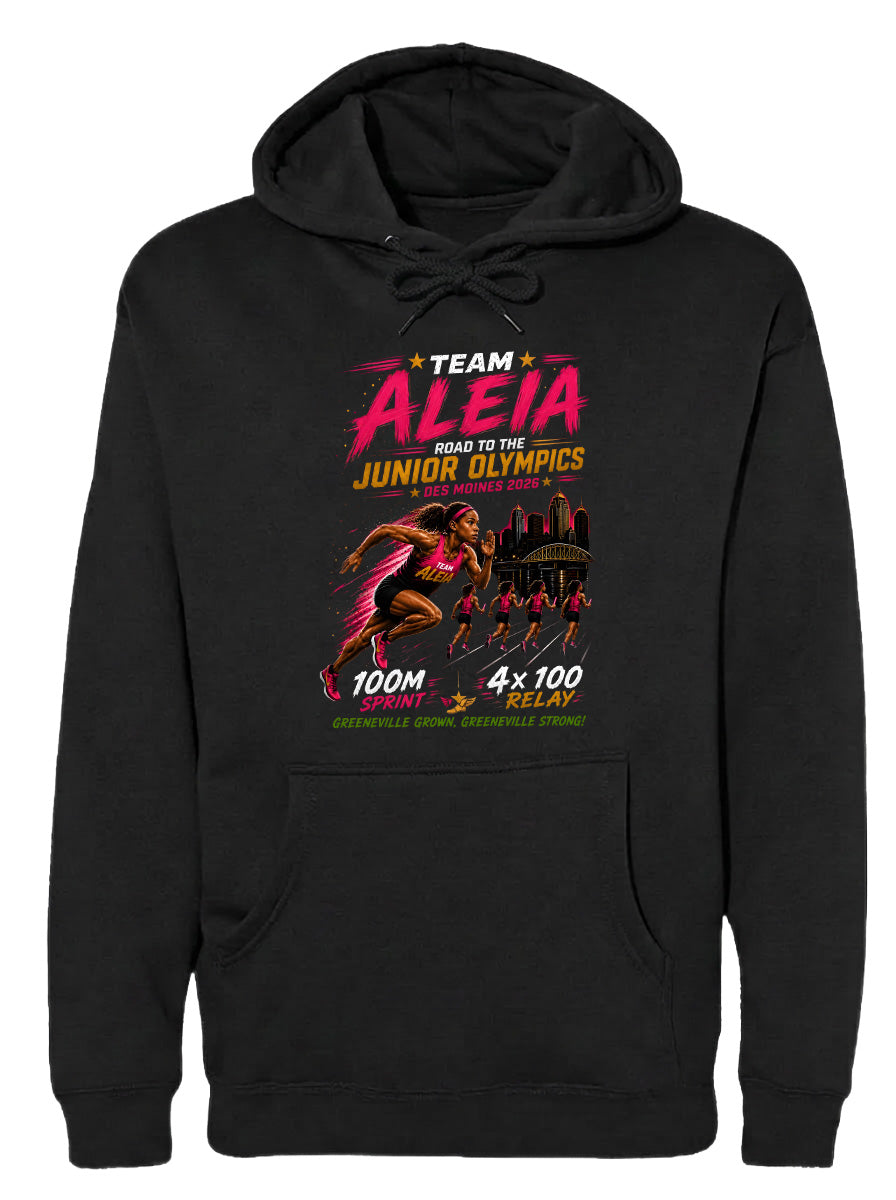 ADULT Team Aleia Full Chest Logo T Shirt | Hoodie | Long Sleeve | Sweatshirt | Crew Neck | Tank Top