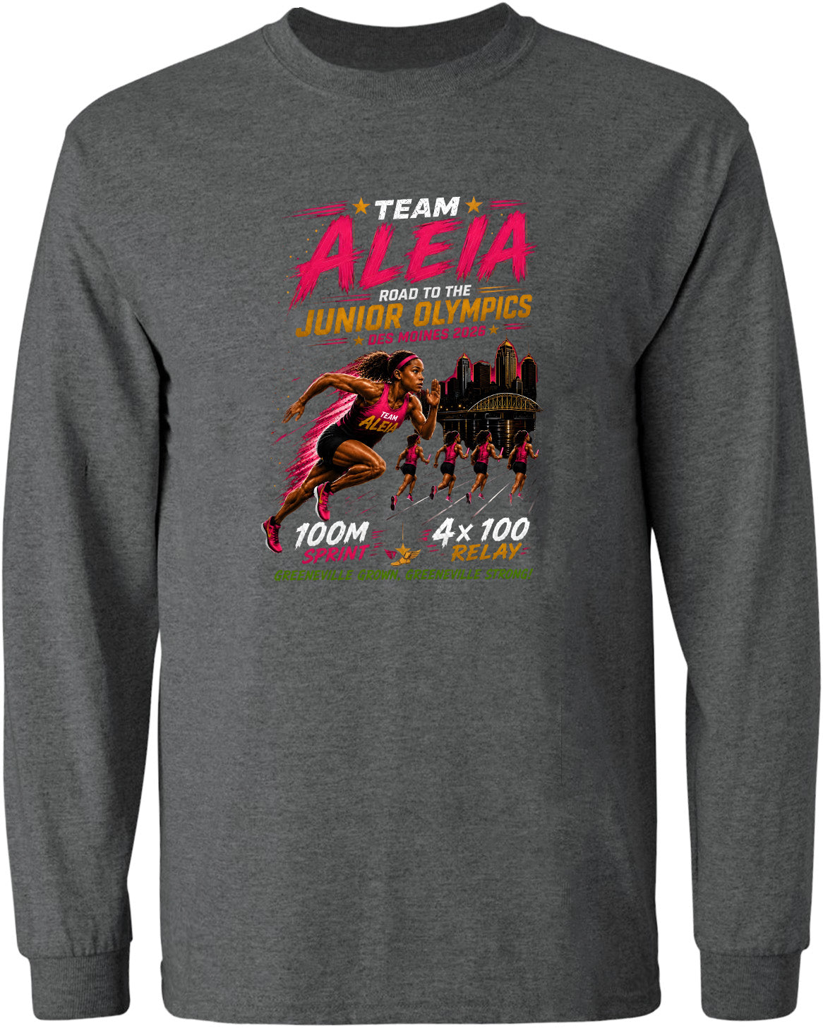 ADULT Team Aleia Full Chest Logo T Shirt | Hoodie | Long Sleeve | Sweatshirt | Crew Neck | Tank Top