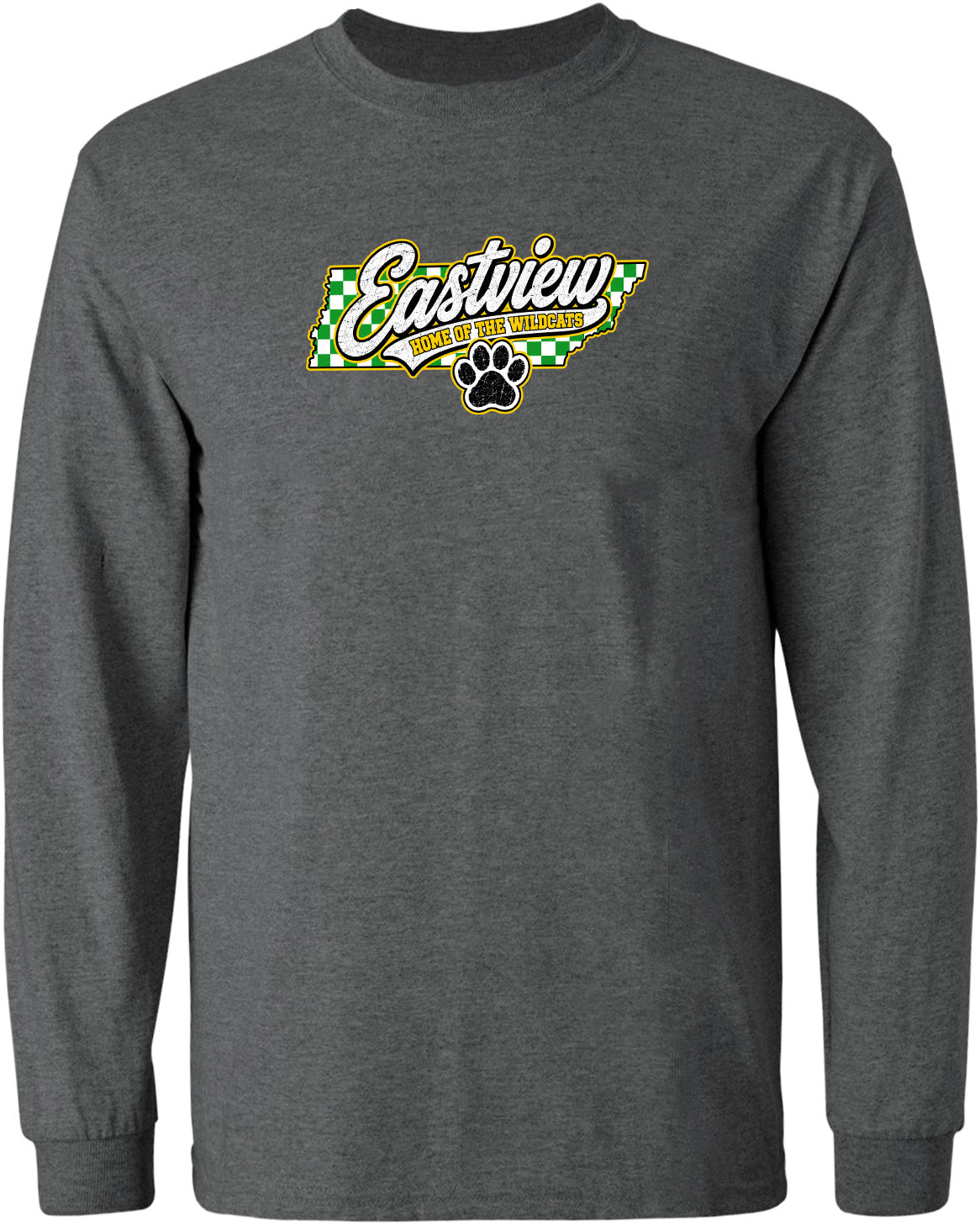 ADULT Eastview Home of the Wildcats Chest Logo T Shirt | Hoodie | Long Sleeve | Sweatshirt | Crew Neck | Tank Top 1