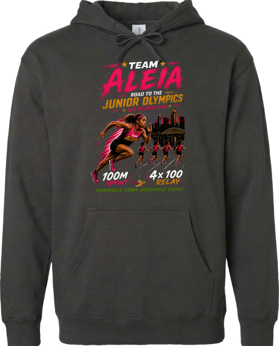 ADULT Team Aleia Full Chest Logo T Shirt | Hoodie | Long Sleeve | Sweatshirt | Crew Neck | Tank Top