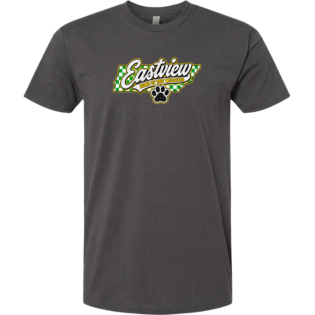ADULT Eastview Home of the Wildcats Chest Logo T Shirt | Hoodie | Long Sleeve | Sweatshirt | Crew Neck | Tank Top 1