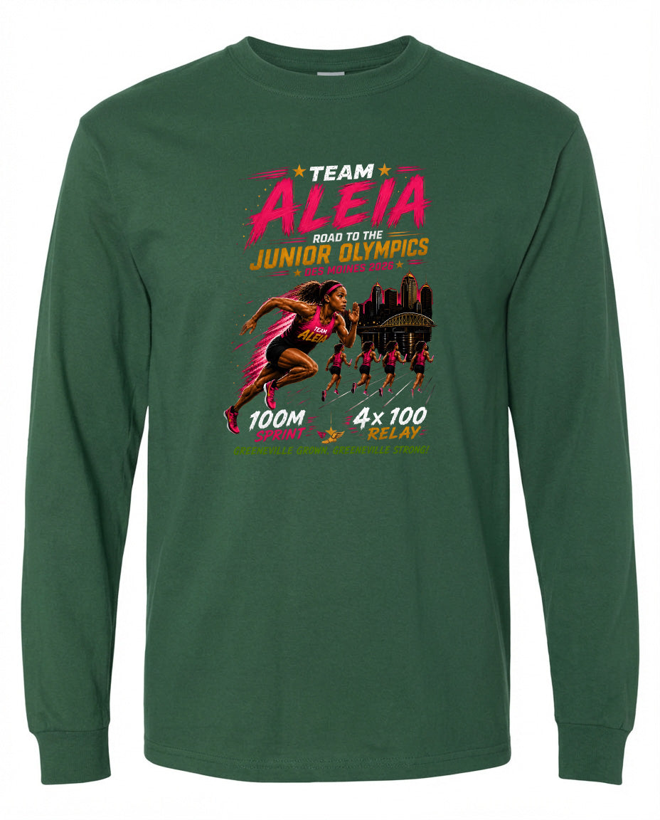 ADULT Team Aleia Full Chest Logo T Shirt | Hoodie | Long Sleeve | Sweatshirt | Crew Neck | Tank Top
