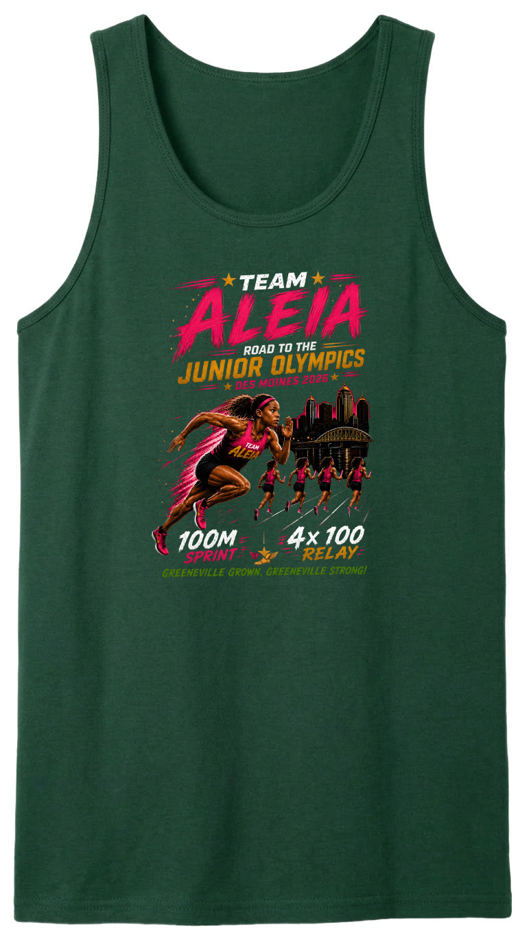 ADULT Team Aleia Full Chest Logo T Shirt | Hoodie | Long Sleeve | Sweatshirt | Crew Neck | Tank Top