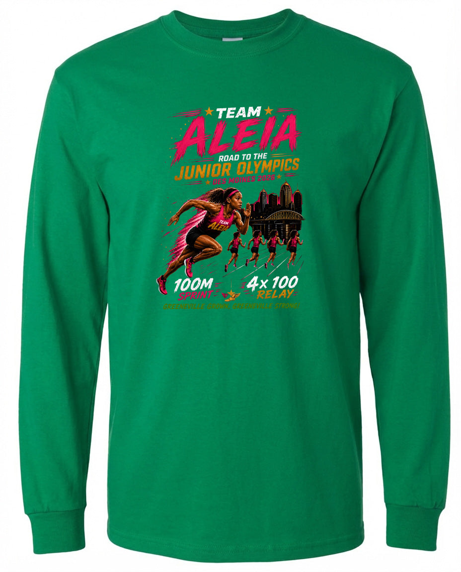 ADULT Team Aleia Full Chest Logo T Shirt | Hoodie | Long Sleeve | Sweatshirt | Crew Neck | Tank Top