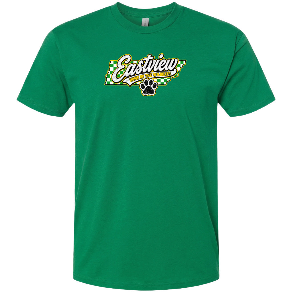 ADULT Eastview Home of the Wildcats Chest Logo T Shirt | Hoodie | Long Sleeve | Sweatshirt | Crew Neck | Tank Top 1