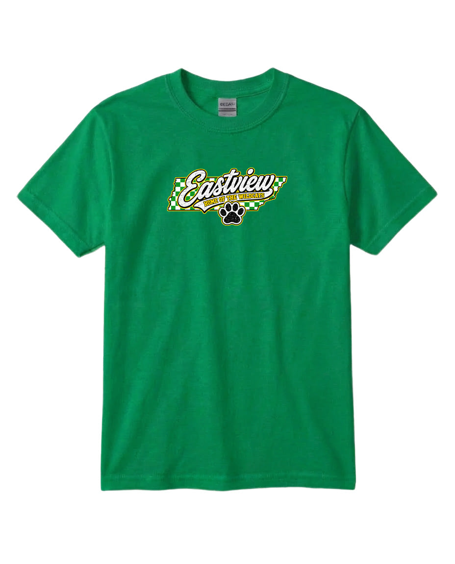 YOUTH Eastview Home of the Wildcats Chest Logo T Shirt | Hoodie | Long Sleeve | Sweatshirt | Crew Neck | Tank Top 1