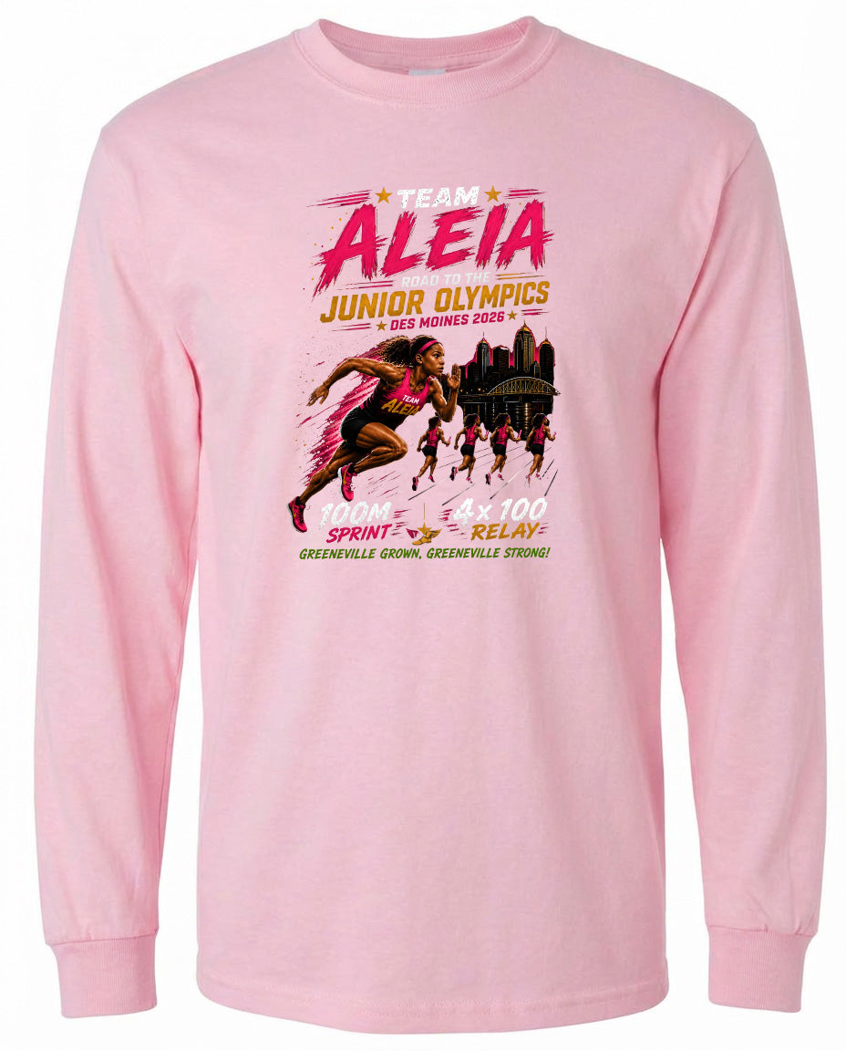 ADULT Team Aleia Full Chest Logo T Shirt | Hoodie | Long Sleeve | Sweatshirt | Crew Neck | Tank Top