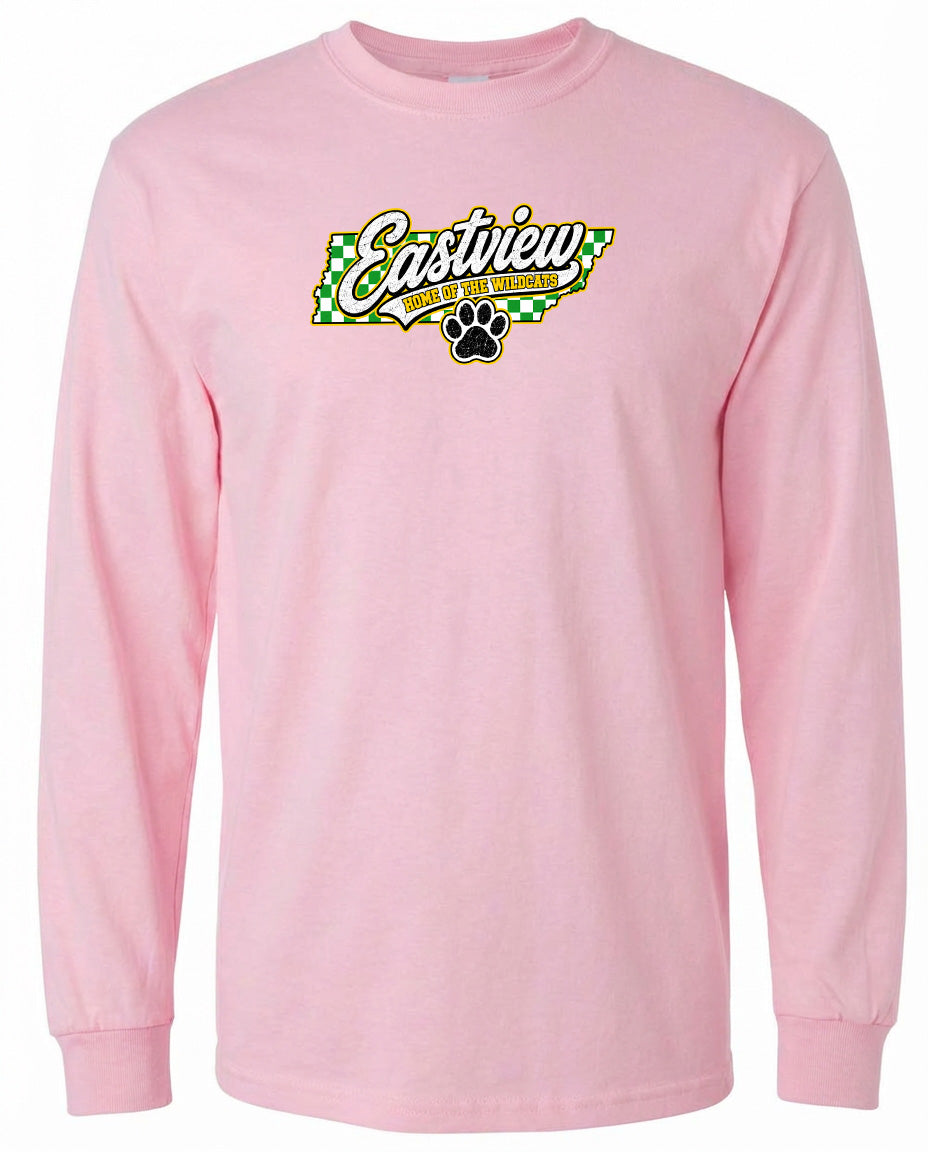 ADULT Eastview Home of the Wildcats Chest Logo T Shirt | Hoodie | Long Sleeve | Sweatshirt | Crew Neck | Tank Top 1