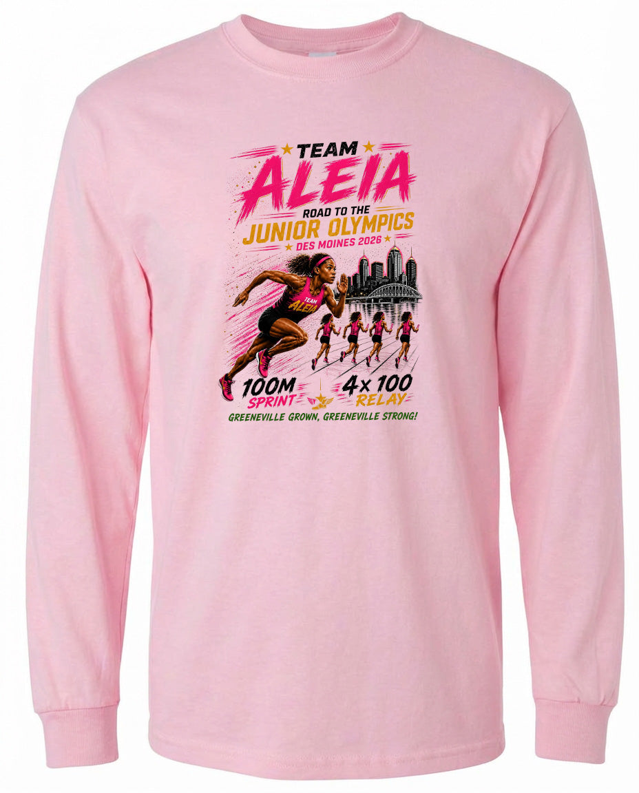 ADULT Team Aleia Full Chest Logo T Shirt | Hoodie | Long Sleeve | Sweatshirt | Crew Neck | Tank Top