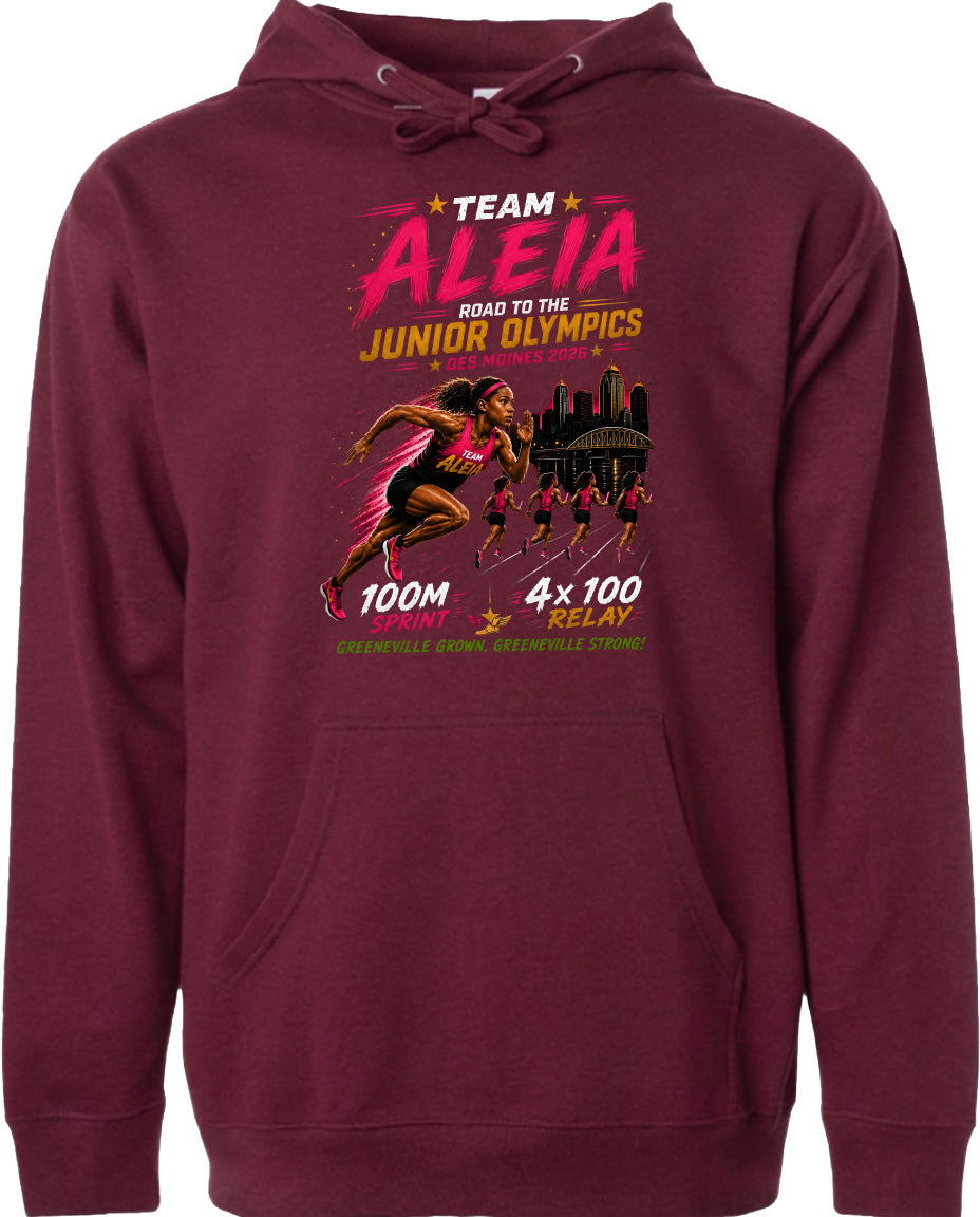 ADULT Team Aleia Full Chest Logo T Shirt | Hoodie | Long Sleeve | Sweatshirt | Crew Neck | Tank Top