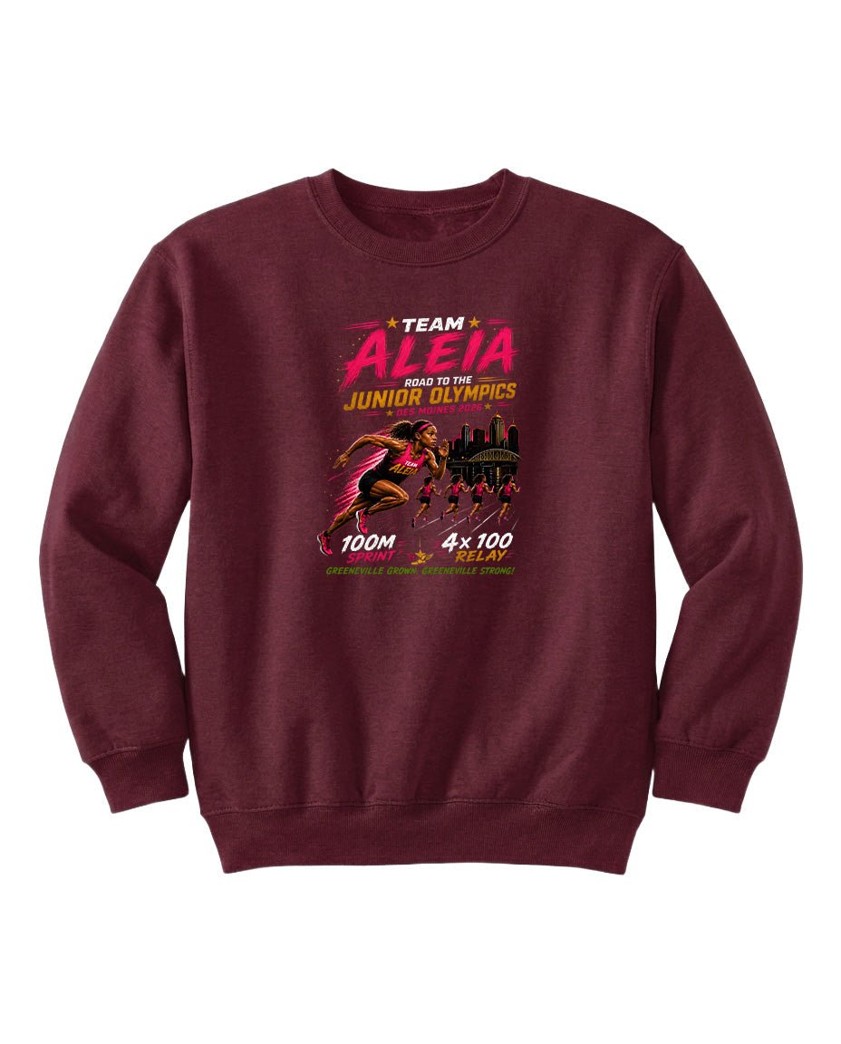 YOUTH Team Aleia Full Chest Logo T Shirt | Hoodie | Long Sleeve | Sweatshirt | Crew Neck | Tank Top