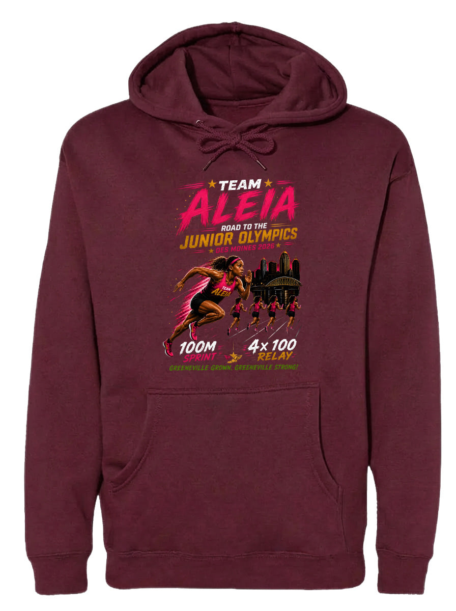 ADULT Team Aleia Full Chest Logo T Shirt | Hoodie | Long Sleeve | Sweatshirt | Crew Neck | Tank Top