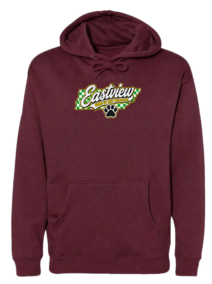 ADULT Eastview Home of the Wildcats Chest Logo T Shirt | Hoodie | Long Sleeve | Sweatshirt | Crew Neck | Tank Top 1