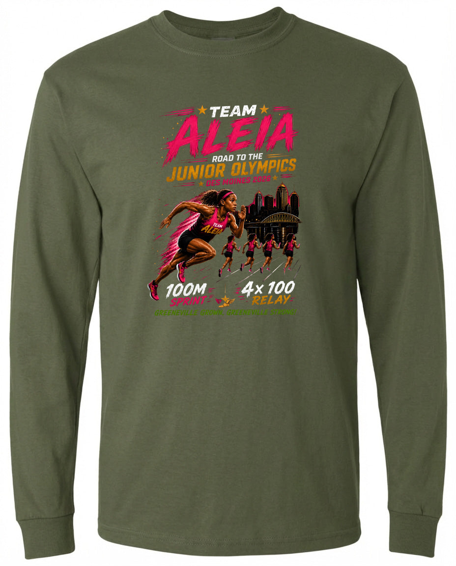 ADULT Team Aleia Full Chest Logo T Shirt | Hoodie | Long Sleeve | Sweatshirt | Crew Neck | Tank Top