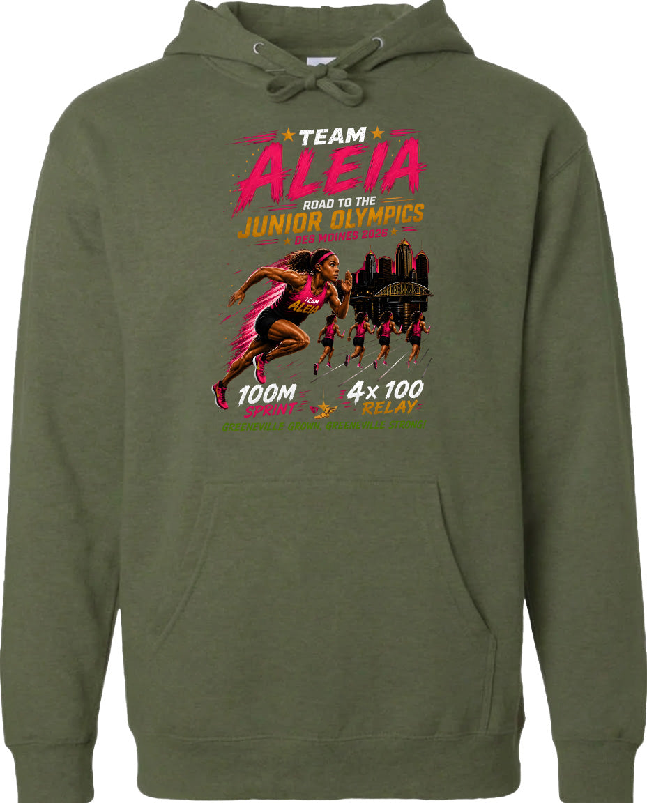 ADULT Team Aleia Full Chest Logo T Shirt | Hoodie | Long Sleeve | Sweatshirt | Crew Neck | Tank Top