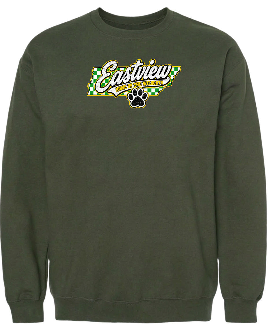 ADULT Eastview Home of the Wildcats Chest Logo T Shirt | Hoodie | Long Sleeve | Sweatshirt | Crew Neck | Tank Top 1